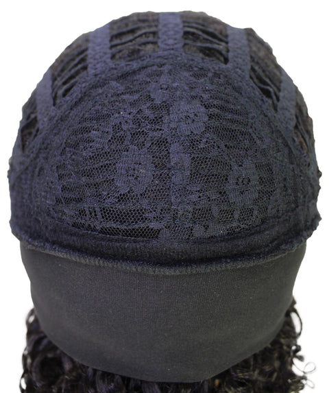 Oluchi Natural Texture Synthetic Shoulder Length Curly Half Wig with Hairband