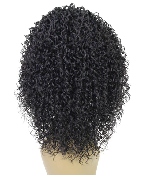 Oluchi Natural Texture Synthetic Shoulder Length Curly Half Wig with Hairband