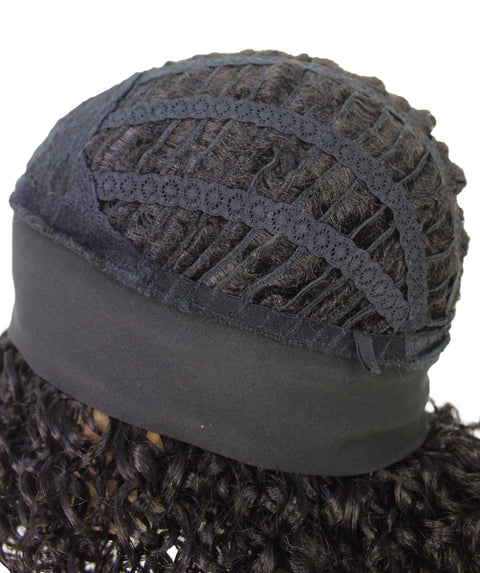 Oluchi Natural Texture Synthetic Shoulder Length Curly Half Wig with Hairband