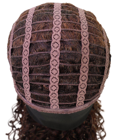 Oluchi Natural Texture Synthetic Shoulder Length Curly Half Wig with Hairband