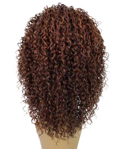 Oluchi Natural Texture Synthetic Shoulder Length Curly Half Wig with Hairband