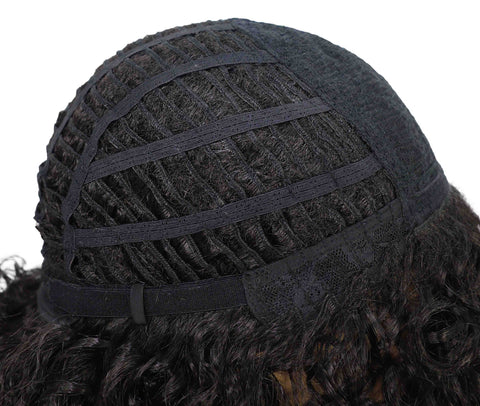 Lyon Natural Look, Full Volume & Easy Styling Shoulder-Length Curly 14" Full Wig for Women