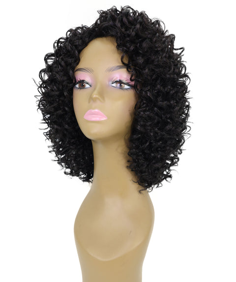 Lyon Natural Look, Full Volume & Easy Styling Shoulder-Length Curly 14" Full Wig for Women