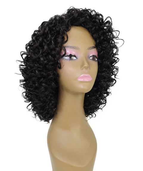 Lyon Natural Look, Full Volume & Easy Styling Shoulder-Length Curly 14" Full Wig for Women