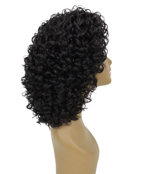 Lyon Natural Look, Full Volume & Easy Styling Shoulder-Length Curly 14" Full Wig for Women