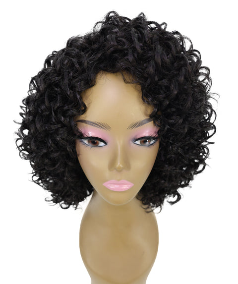 Lyon Natural Look, Full Volume & Easy Styling Shoulder-Length Curly 14" Full Wig for Women