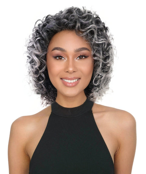 Lyon Natural Look, Full Volume & Easy Styling Shoulder-Length Curly 14" Full Wig for Women