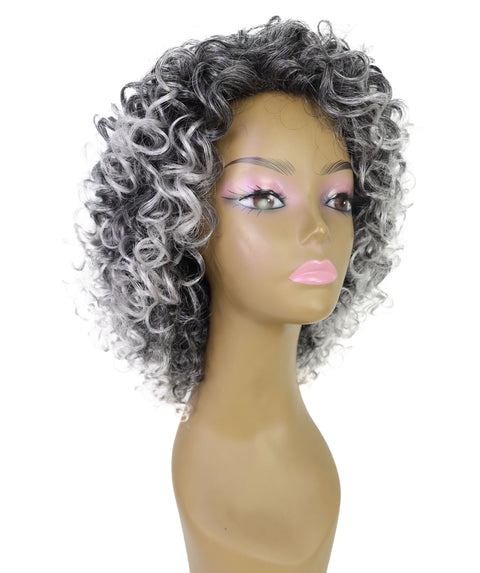 Lyon Natural Look, Full Volume & Easy Styling Shoulder-Length Curly 14" Full Wig for Women