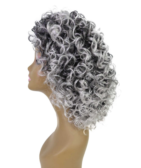 Lyon Natural Look, Full Volume & Easy Styling Shoulder-Length Curly 14" Full Wig for Women