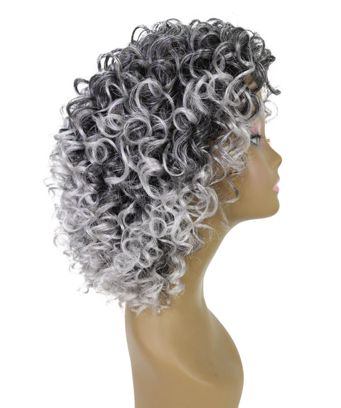 Lyon Natural Look, Full Volume & Easy Styling Shoulder-Length Curly 14" Full Wig for Women