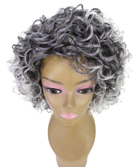 Lyon Natural Look, Full Volume & Easy Styling Shoulder-Length Curly 14" Full Wig for Women