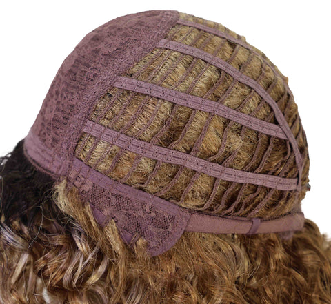 Lyon Natural Look, Full Volume & Easy Styling Shoulder-Length Curly 14" Full Wig for Women