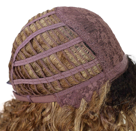 Lyon Natural Look, Full Volume & Easy Styling Shoulder-Length Curly 14" Full Wig for Women