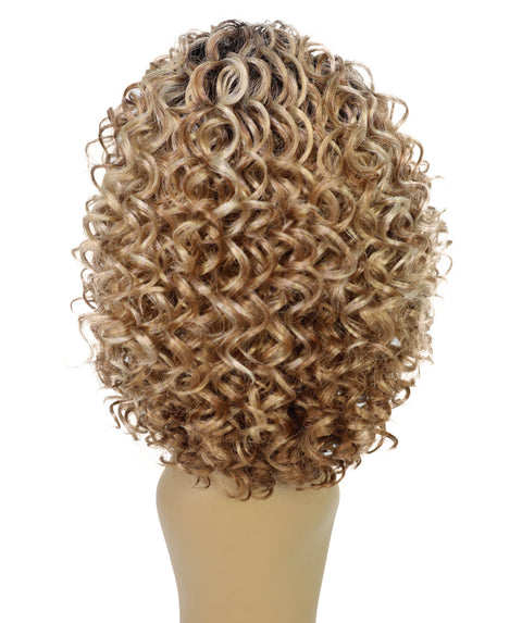Lyon Natural Look, Full Volume & Easy Styling Shoulder-Length Curly 14" Full Wig for Women