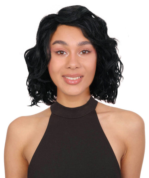 Nanette Soft, Flowing Shoulder-Length Wavy 12" Full Wig with Side Part