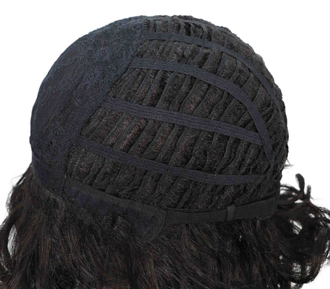 Nanette Soft, Flowing Shoulder-Length Wavy 12" Full Wig with Side Part