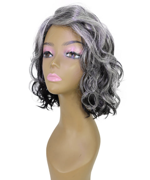 Nanette Soft, Flowing Shoulder-Length Wavy 12" Full Wig with Side Part