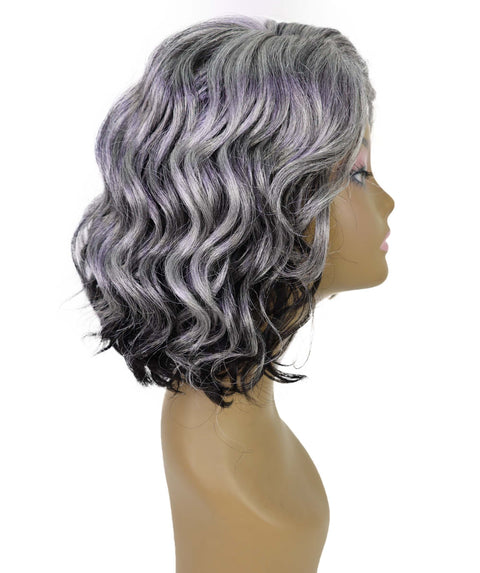 Nanette Soft, Flowing Shoulder-Length Wavy 12" Full Wig with Side Part