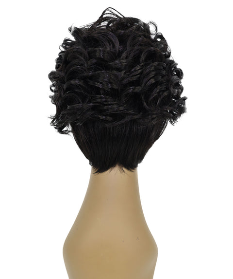 Chenel Short Length 9 inch Curly Full Wig with Bangs