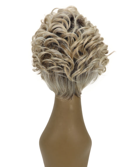 Chenel Short Length 9 inch Curly Full Wig with Bangs