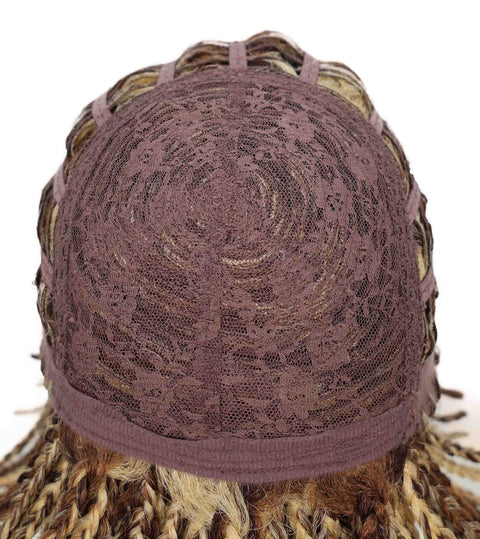 Riana Short Box Braided 10.5 Inch Full Wig with Bangs Sleek Black Synthetic Wigs for Women