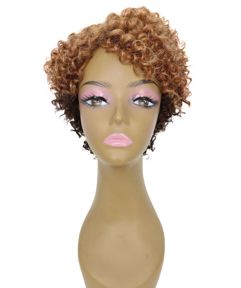 Felicity Short Tight and Bold Spiral 9.5 Inch Full wig Curly Felicity with Natural Volume