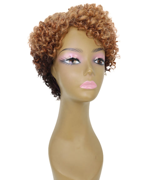 Felicity Short Tight and Bold Spiral 9.5 Inch Full wig Curly Felicity with Natural Volume