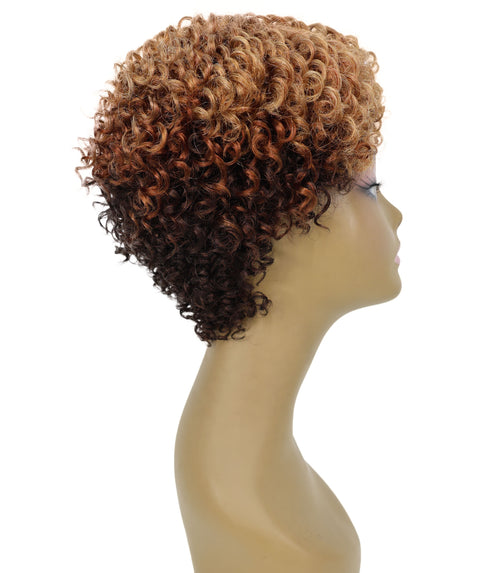 Felicity Short Tight and Bold Spiral 9.5 Inch Full wig Curly Felicity with Natural Volume