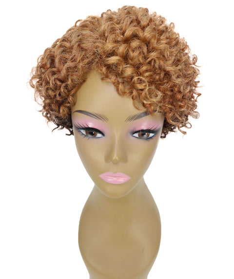 Felicity Short Tight and Bold Spiral 9.5 Inch Full wig Curly Felicity with Natural Volume