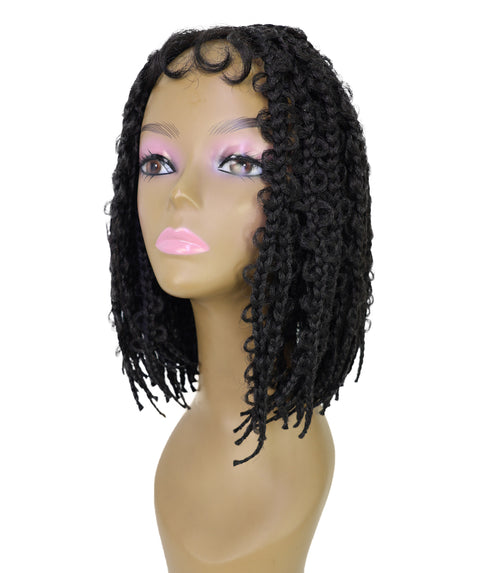 Marla Medium Length Braided 13 Inch Bob Lace Full Wig