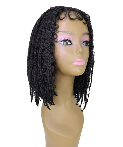 Marla Medium Length Braided 13 Inch Bob Lace Full Wig