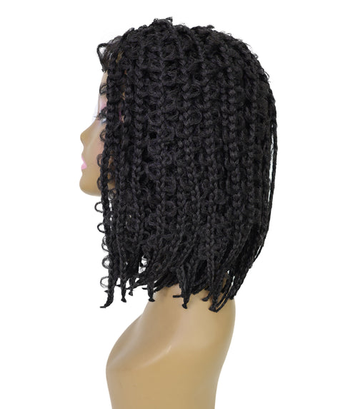 Marla Medium Length Braided 13 Inch Bob Lace Full Wig