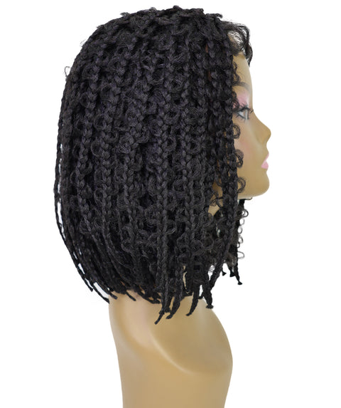 Marla Medium Length Braided 13 Inch Bob Lace Full Wig