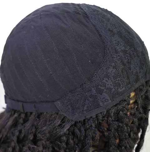 Marla Medium Length Braided 13 Inch Bob Lace Full Wig