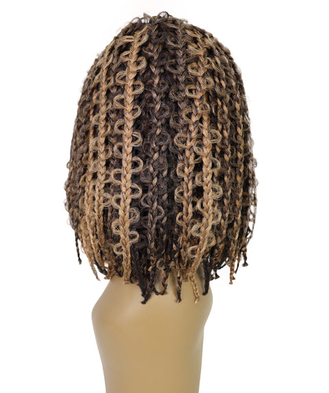Marla Medium Length Braided 13 Inch Bob Lace Full Wig