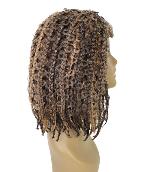 Marla Medium Length Braided 13 Inch Bob Lace Full Wig