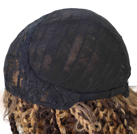 Marla Medium Length Braided 13 Inch Bob Lace Full Wig