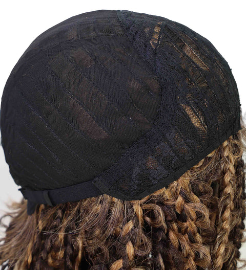 Marla Medium Length Braided 13 Inch Bob Lace Full Wig