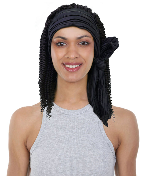 Lenora Easy Slip-On Long Braided 19 Inch Half Wig Layered