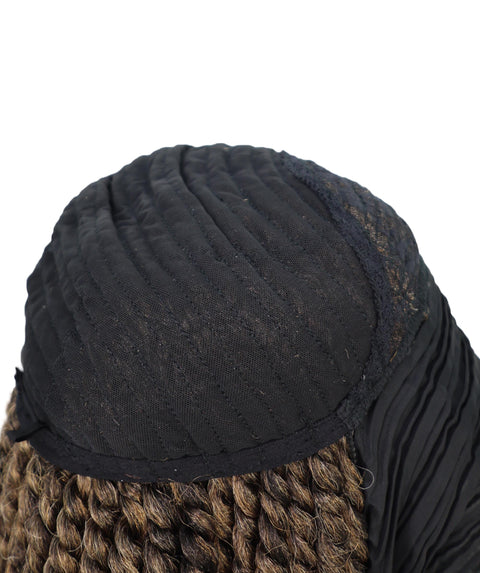 Lenora Easy Slip-On Long Braided 19 Inch Half Wig Layered