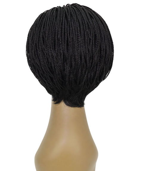 Rylan Short Side-Parted Elegant 9 Inch Cornrow Style Braided Wig for Women