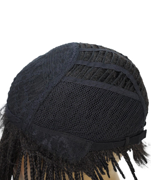 Rylan Short Side-Parted Elegant 9 Inch Cornrow Style Braided Wig for Women