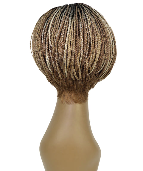 Rylan Short Side-Parted Elegant 9 Inch Cornrow Style Braided Wig for Women
