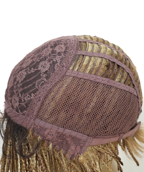 Rylan Short Side-Parted Elegant 9 Inch Cornrow Style Braided Wig for Women