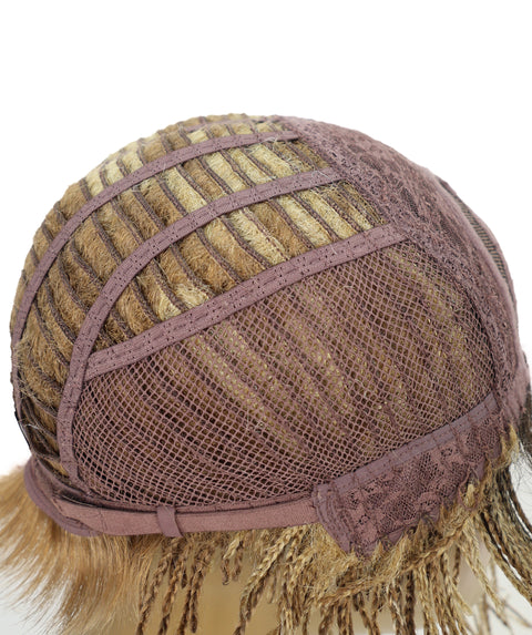 Rylan Short Side-Parted Elegant 9 Inch Cornrow Style Braided Wig for Women