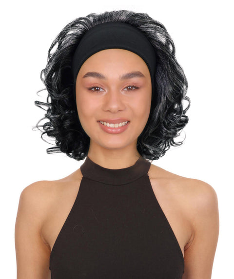 Kailana Shoulder-Length 13 Inch Curly Headband Half Wig for Women