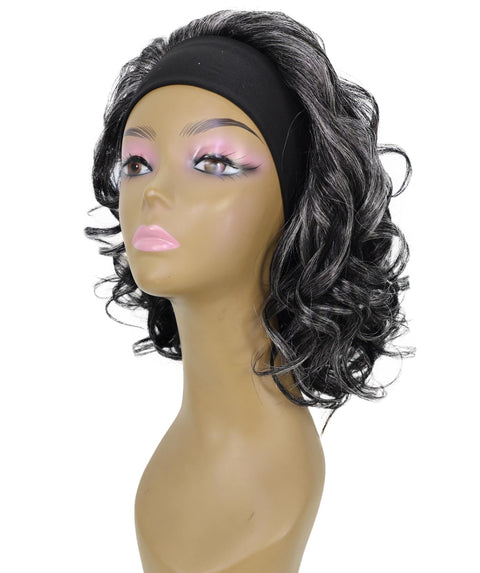 Kailana Shoulder-Length 13 Inch Curly Headband Half Wig for Women
