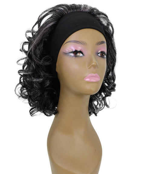 Kailana Shoulder-Length 13 Inch Curly Headband Half Wig for Women