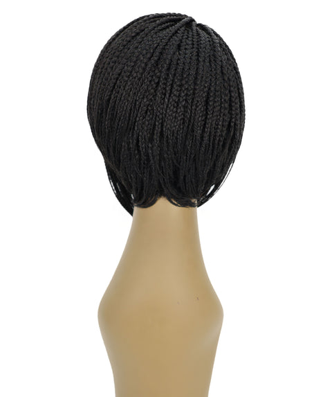 Brendy 8.5 Inch Short Side-Parted Braided Wig Elegant & Lightweight Synthetic Hair for Women