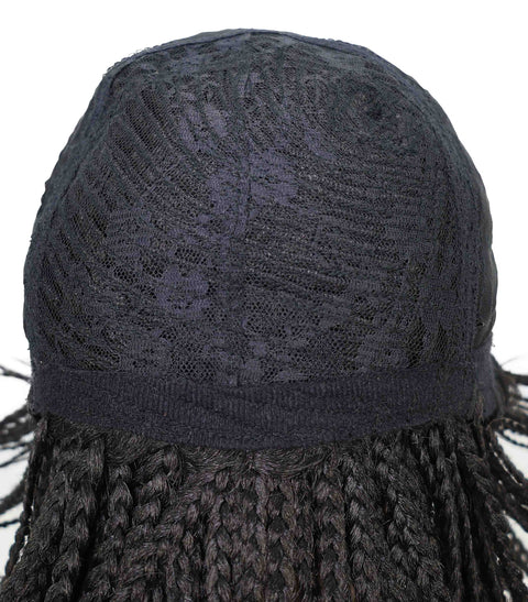 Brendy 8.5 Inch Short Side-Parted Braided Wig Elegant & Lightweight Synthetic Hair for Women